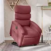 Image de vidaXL Fauteuil inclinable électrique rouge bordeaux tissu