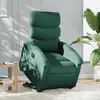 Image de vidaXL Fauteuil inclinable électrique vert foncé tissu