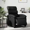 Image de vidaXL Fauteuil inclinable électrique Noir Similicuir