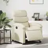 Image de vidaXL Fauteuil inclinable électrique Crème Similicuir