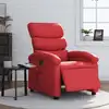 Image de vidaXL Fauteuil inclinable électrique Rouge Similicuir