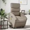 Image de vidaXL Fauteuil inclinable de massage Cappuccino Similicuir