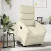 Image de vidaXL Fauteuil inclinable électrique crème similicuir