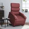 Image de vidaXL Fauteuil inclinable électrique rouge bordeaux similicuir