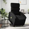 Image de vidaXL Fauteuil inclinable de massage électrique noir similicuir