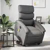 Image de vidaXL Fauteuil inclinable de massage électrique gris similicuir