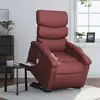 Image de vidaXL Fauteuil inclinable de massage électrique rouge bordeaux