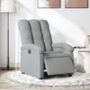 Image de vidaXL Fauteuil inclinable électrique Gris clair Tissu
