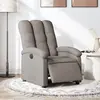 Image de vidaXL Fauteuil inclinable électrique Taupe Tissu