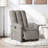 Image de vidaXL Fauteuil de massage inclinable électrique Taupe Tissu