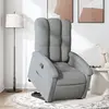 Image de vidaXL Fauteuil inclinable Gris clair Tissu