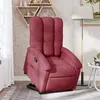 Image de vidaXL Fauteuil inclinable rouge bordeaux tissu