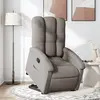 Image de vidaXL Fauteuil inclinable taupe tissu