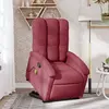 Image de vidaXL Fauteuil inclinable de massage Rouge bordeaux Tissu