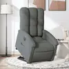 Image de vidaXL Fauteuil inclinable électrique gris foncé tissu
