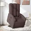 Image de vidaXL Fauteuil inclinable électrique marron foncé tissu