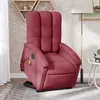 Image de vidaXL Fauteuil inclinable de massage électrique Rouge bordeaux Tissu
