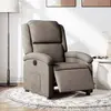 Image de vidaXL Fauteuil inclinable électrique Taupe Tissu