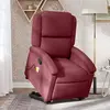 Image de vidaXL Fauteuil inclinable rouge bordeaux tissu