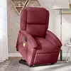 Image de vidaXL Fauteuil inclinable de massage Rouge bordeaux Tissu