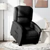 Image de vidaXL Fauteuil inclinable électrique noir tissu