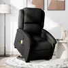 Image de vidaXL Fauteuil inclinable de massage électrique Noir Tissu