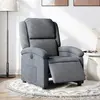 Image de vidaXL Fauteuil inclinable électrique Gris foncé Velours
