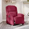Image de vidaXL Fauteuil inclinable électrique rouge bordeaux velours