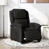 Image de vidaXL Fauteuil inclinable électrique noir velours