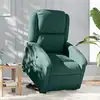 Image de vidaXL Fauteuil inclinable Vert foncé Velours