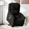 Image de vidaXL Fauteuil de massage inclinable Noir Velours