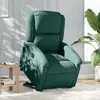 Image de vidaXL Fauteuil inclinable électrique vert foncé velours