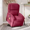 Image de vidaXL Fauteuil inclinable de massage électrique rouge bordeaux