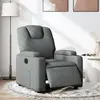 Image de vidaXL Fauteuil inclinable électrique Gris foncé Tissu