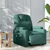 Image de vidaXL Fauteuil inclinable électrique Vert foncé Tissu