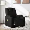 Image de vidaXL Fauteuil de massage inclinable électrique Noir Tissu