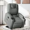 Image de vidaXL Fauteuil inclinable Gris foncé Tissu
