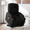 Image de vidaXL Fauteuil inclinable de massage électrique Noir Tissu