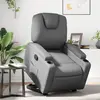 Image de vidaXL Fauteuil inclinable Gris Similicuir