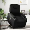 Image de vidaXL Fauteuil inclinable de massage Noir Similicuir