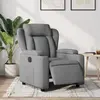 Image de vidaXL Fauteuil inclinable électrique Gris clair Tissu