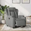 Image de vidaXL Fauteuil inclinable électrique Gris foncé Tissu