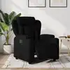 Image de vidaXL Fauteuil inclinable électrique Noir Tissu