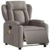 Image de vidaXL Massagestoel elektrisch verstelbaar stof taupe