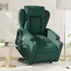 Image de vidaXL Fauteuil inclinable vert foncé tissu