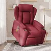 Image de vidaXL Fauteuil inclinable de massage Rouge bordeaux Tissu