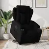 Image de vidaXL Fauteuil inclinable électrique noir tissu