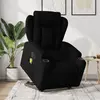 Image de vidaXL Fauteuil inclinable de massage électrique Noir Tissu