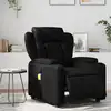 Image de vidaXL Fauteuil de massage inclinable électrique noir similicuir