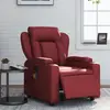 Image de vidaXL Fauteuil de massage inclinable électrique rouge bordeaux